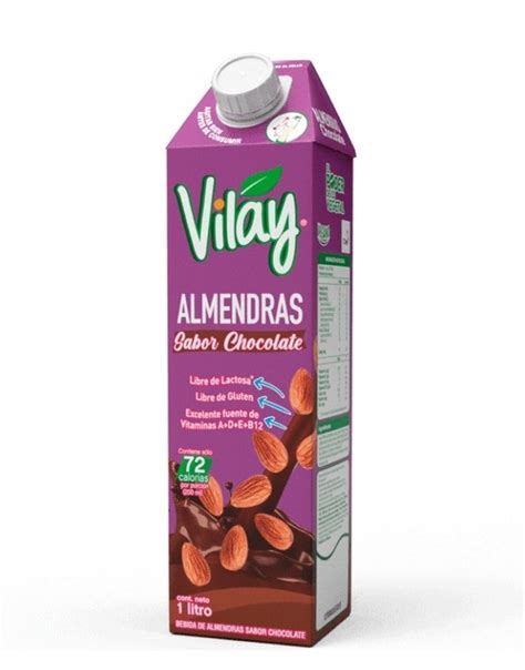 Bebida Vegetal Almendra Chocolate 1 L Vilay Leche Vegana Mixgreen Cl