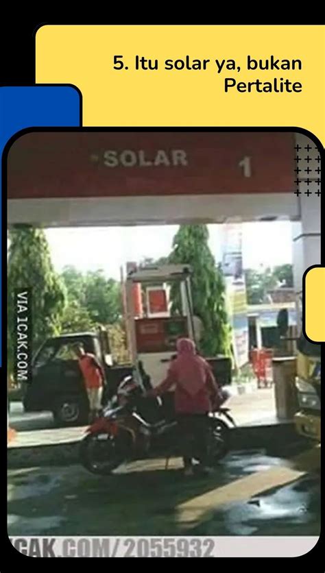 Potret Tingkah Kocak Pengendara Saat Isi Bensi Di Spbu Petugas Cuma