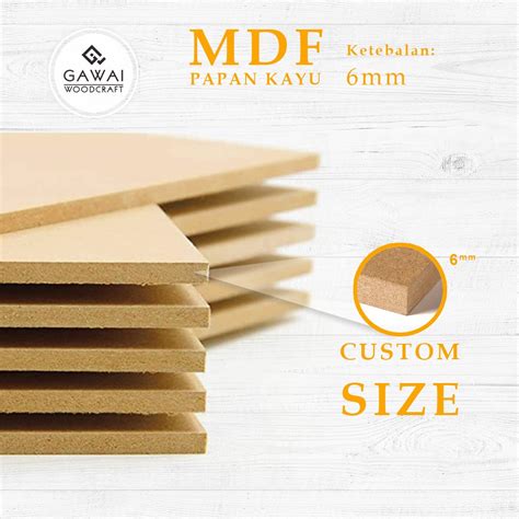 Jual Papan Kayu Mdf Mm Custom Indonesia Shopee Indonesia