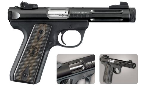 Ruger 22 45 Lite 22LR Rimfire Pistol With Black Laminate Grips