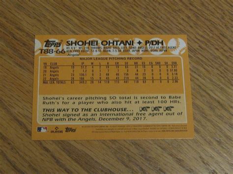 Shohei Ohtani 2023 Topps Baseball 35th Anniversary 1988 Topps T88 66