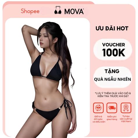 Bikini 2 mảnh sexy chất xốp nhăn phối khoen Đồ bơi nữ cao cấp có đệm mút sang chảnh hot trend