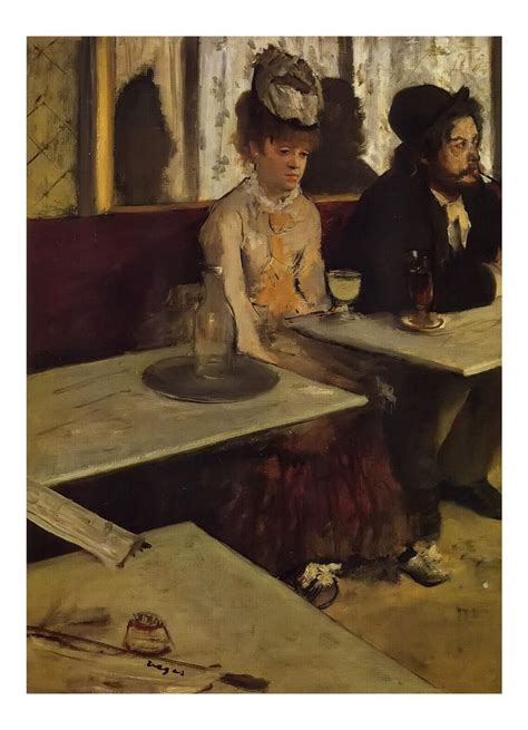 Absinthe By Edgar Degas Famous Impressionist Paintings Edgar Degas