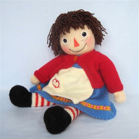 Merrily Ann Raggedy Ann Doll Knitting Pattern Instant