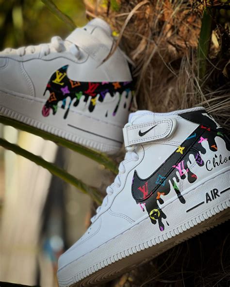 Custom Nike Air Force 1 Lv Wrap Around Swoosh Drip Killer Crep Customz