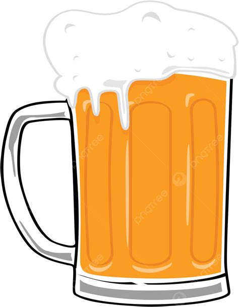 Beer Mug Beverage Liquid Cold Refreshing Vector Beverage Liquid Cold