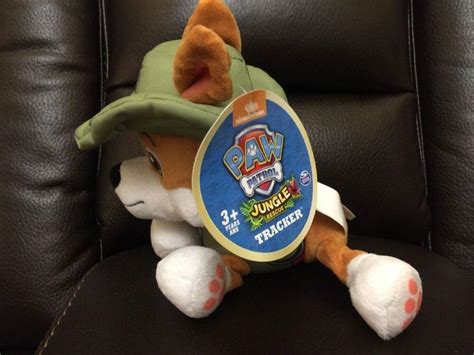 Nickelodeon Paw Patrol Tracker 8 Jungle Rescue Plush Pup Pals Spin