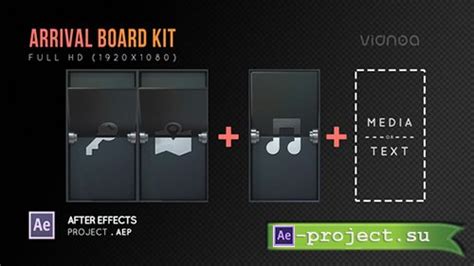 Videohive Arrival Board Kit Project For After Effects