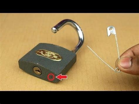 2 Ways To Open A Lock Very Easy Diy Lock Household Hacks Lock Picking