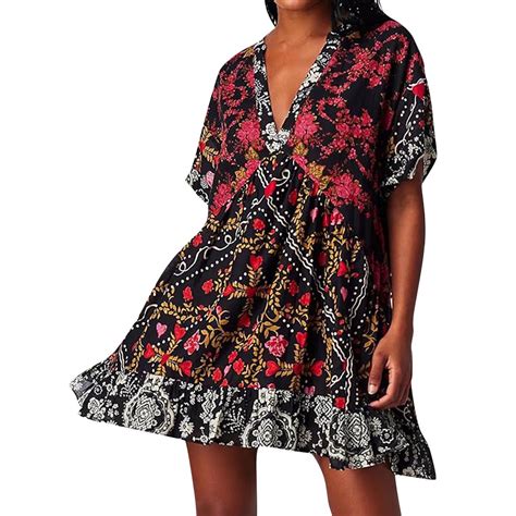 Summer Savings Clearance Pstuiky Summer Dresses Women V Neck