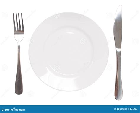 Plate And Utensil Stock Photo Image Of Dish Equipment 28669858