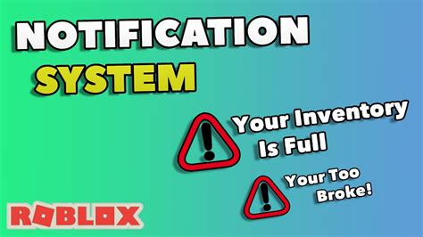 How To Make A Notification System In Roblox Studio Youtube