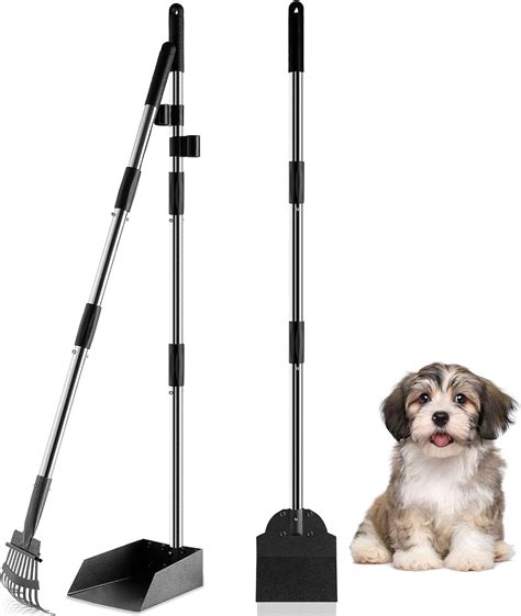 Buy Toozey Dog Pooper Scooper, Upgraded Adjustable Long Handle Metal ...