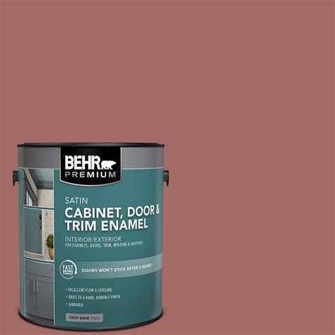 BEHR PREMIUM 1 Gal S150 5 Vermilion Satin Enamel Interior Exterior