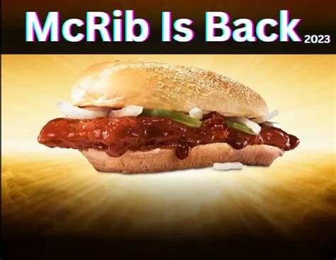 Is The Mcrib Still Available 2024 Usa Kaye Savina