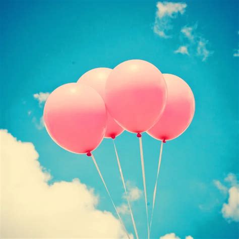 Pink Balloons On Sky Stock Photo By Andrekaphoto 50551235