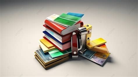 Three Dimensional Render Of Credit Cards Background Wallet Money