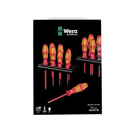 Wera Kraftform Big Pack 100 Vde Schraubendreher Set 14 Tlg 2x Rack