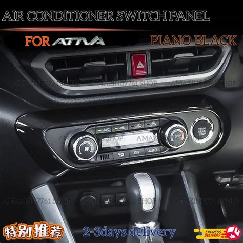 Amazing Perodua Ativa Piano Black Air Cond Switch Panel Frame Cover Air