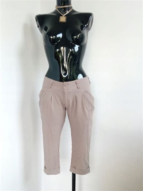 ITENO S beżowe nude spodenki krótkie eleganckie S oficjalne archiwum Allegro