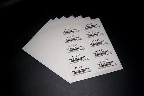 Custom Printed Laser Sheet Labels | Sheet Label Printing