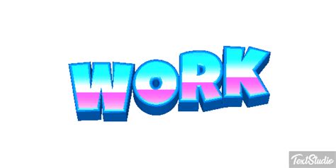 Work Word Animated  Logo Designs