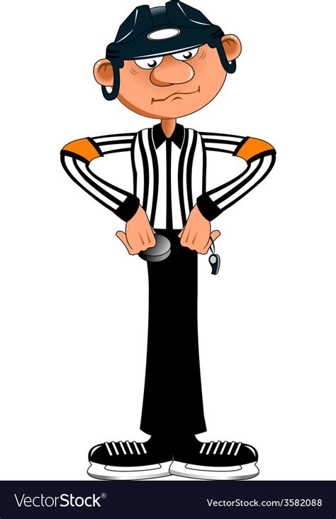 Hockey Referee Royalty Free Vector Image VectorStock