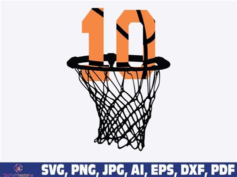 Th Birthday Basketball Svg Tenth Birthday Svg Png Basketball Svg