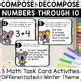 WINTER SNOWBALL MATH TASK CARDS Compose Decompose Numbers To 10