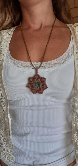 Colar Mandala Em Macrame Compre Produtos Personalizados No Elo7