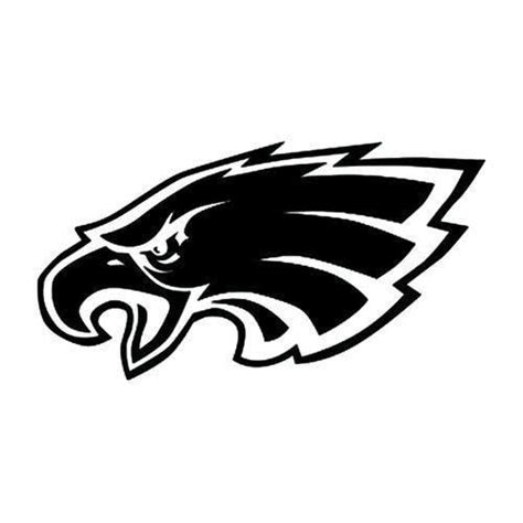 Black and White Philadelphia Eagles Logo - LogoDix