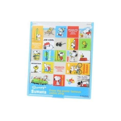 マリspz 3132 【送料無料】【スヌーピー】【snoopy】コンパクトミラー【m】【ブルー】【アメリカンサマーjc】【ジョー・クール