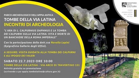 Appia Antica Per Incontri Di Archeologia Alle Tombe Di Via Latina