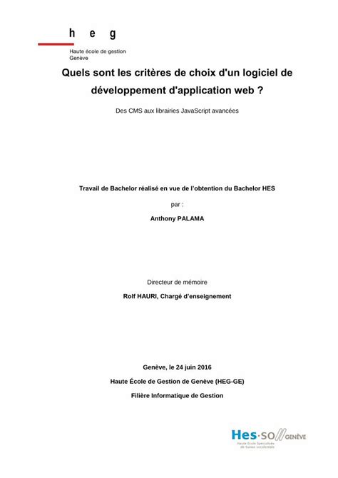 PDF Quels sont les critères de choix d un logiciel de structure