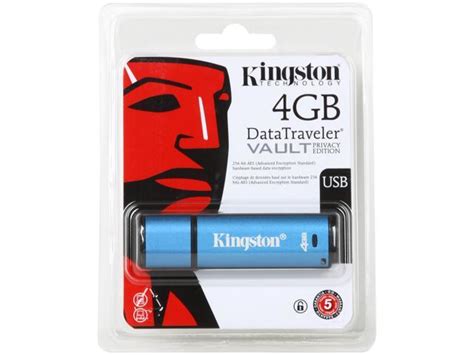 Kingston DataTraveler Vault - Privacy Edition 4GB USB 2.0 Flash Drive ...