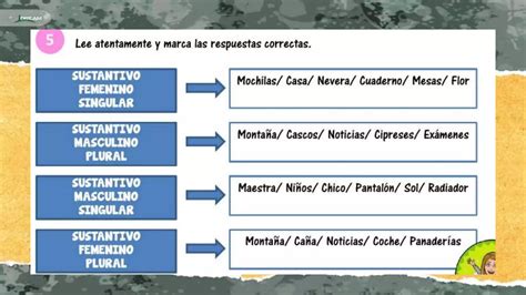 Sustantivo G Nero Y N Mero Ppt