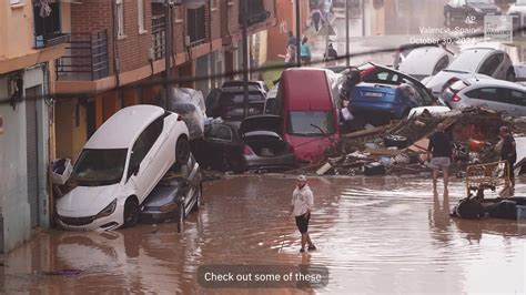 Extreme Rainfall Creates Piles Of Cars In Spain - Videos from The ...