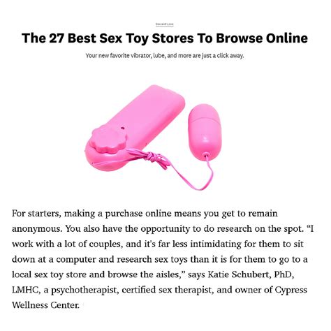 The Best Sex Toy Stores To Browse Online