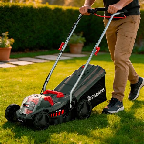 Cortador De Grama Bateria - Cortador de Grama a Bateria Sterwins 18VLM2-33P 18V Bivolt Corte de ...
