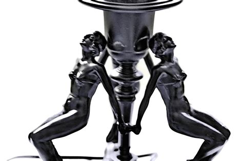 Art Deco Naked Women Table Lamp1920s Art Deco Three Female Nude Burlesque Dancers Accent