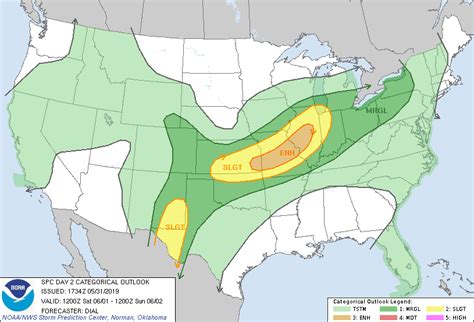 Storm Prediction Center May 31 2019 1730 UTC Day 2 Convective Outlook