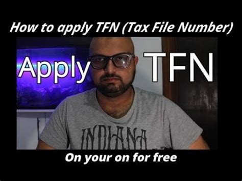 How To Apply Tfn Tax File Number On Your On Youtube