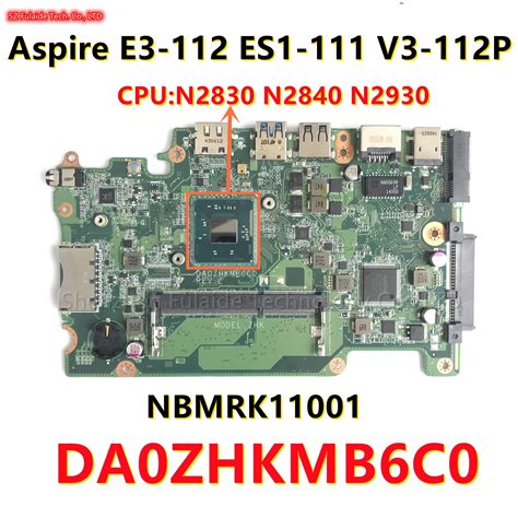 Placa Base Da Zhkmb C Para Port Til Acer Aspire E Es Zhk