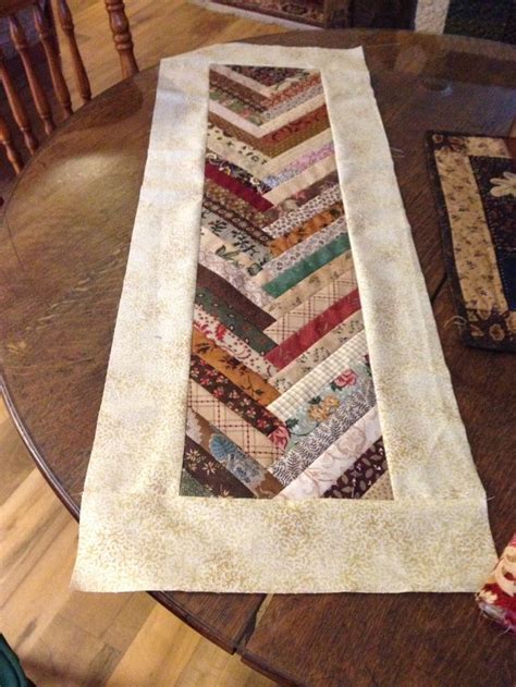 A Quilted Braid Using Scraps It Made A Table Runner About