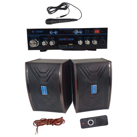 Hv 208 New Homevision Stereo Karaoke Amplifier Shopee Philippines