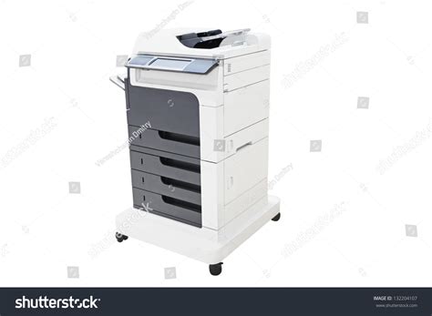 Office Copying Machine Under Thew White Stock Photo