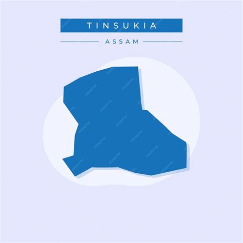 Premium Vector | Vector map of Tinsukia illustration