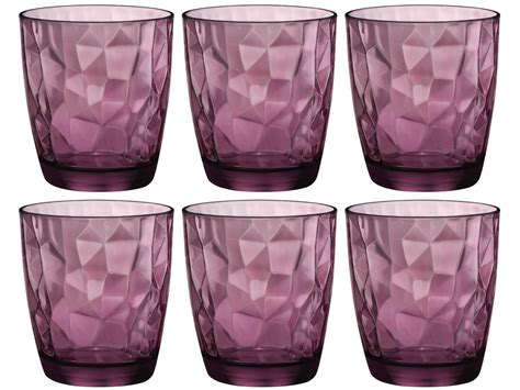 Bormioli Rocco Water Glasses Diamond Purple 390 Ml 6 Pieces Buy Now