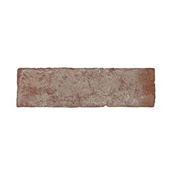 Noble Red Reclaimed Clay Brick Veneer In Herringbone Pattern