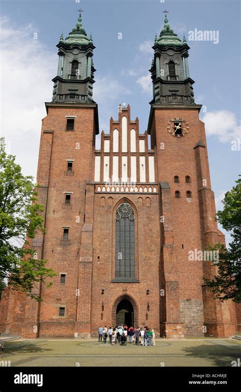 Monumental Cathedral On Cathedral Island Ostrow Tumski In Poznan